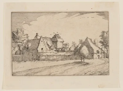 A Walled Farm — Claes Janszoon Visscher II