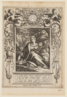 Rest on the Flight into Egypt — Aegidius Sadeler