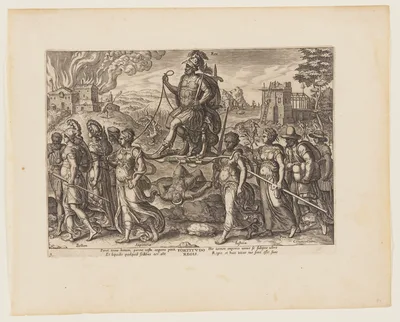 The Power of the King [3 Esdras 4:3-8], from The Four Strongest Powers — Philip Galle