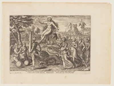 The Power of Truth [3 Esdras 4:36, 38], from The Four Strongest Powers — Philip Galle