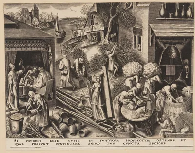 Prudence, from The Seven Virtues — Philip Galle