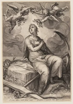 Hope, from Three Cardinal Virtues — Jan Saenredam