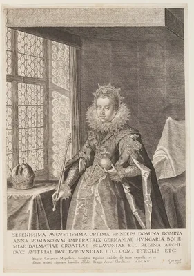 Anna, Wife of Emperor Matthias — Aegidius Sadeler