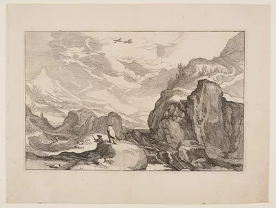 Plate 20, from Landscapes with Farmhouses — Boetius à Bolswert