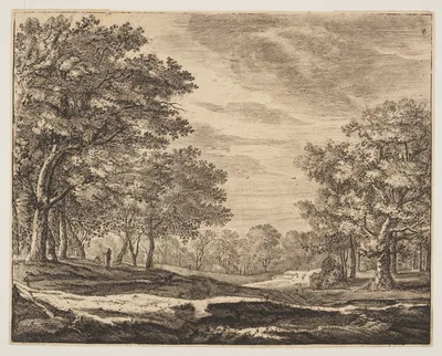 Plate 5, from Six Views in the Wood of The Hague — Roelant Roghman