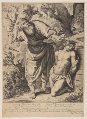 Abraham’s Sacrifice — Andries Jacobsz Stock