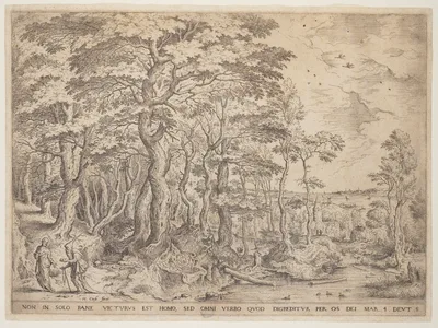 Landscape with Christ — Hieronymus Cock