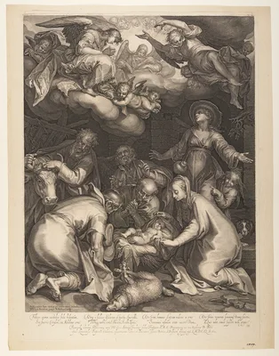 The Adoration of the Shepherds — Boetius à Bolswert