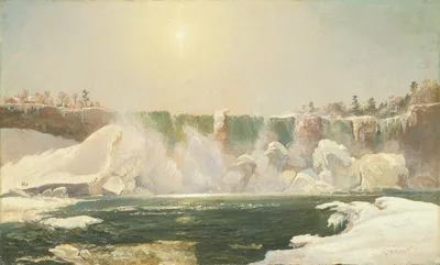 Niagara Falls in Winter — Jasper Francis Cropsey