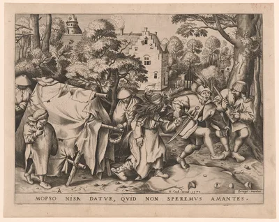 The Dirty Bride, or The Wedding of Mopsus and Nisa — Pieter van der Heyden
