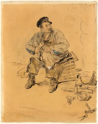 A Cobbler — Jean-François Raffaëlli