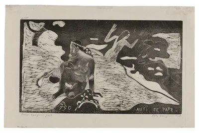 Auti te pape (Women at the River) from the Noa Noa Suite — Paul Gauguin