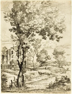 Landscape with a House — Giovanni Francesco Grimaldi