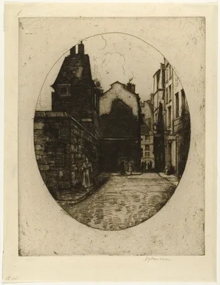 Rue Saint Julien le Pauvre, plate six from the Paris Set — David Young Cameron