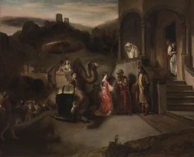 Rebecca Welcomed by Abraham — Barent Fabritius