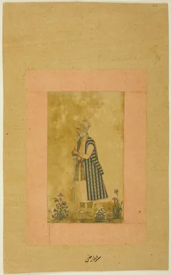 Portrait of an Aged Courtier — Mughal