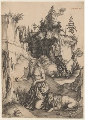 Saint Jerome Penitent in the Wilderness — Albrecht Dürer