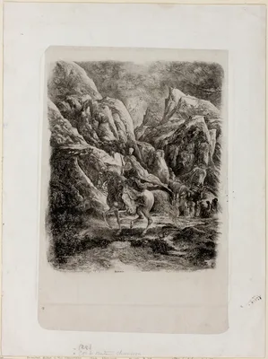 Rider in the Mountains — Rodolphe Bresdin