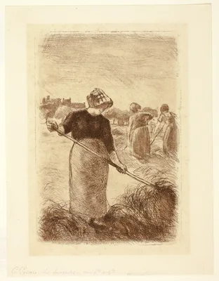 Women Tossing the Hay — Camille Pissarro