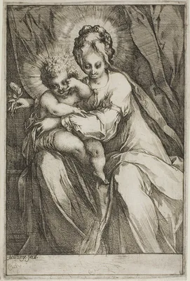 The Virgin and Child with a Rose — Jacques Bellange