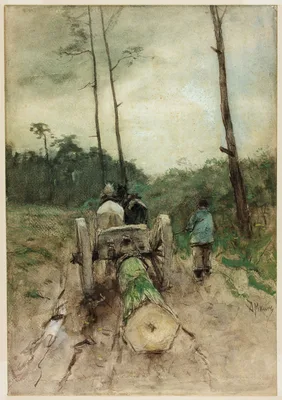 The Forester's Cart — Anton Mauve