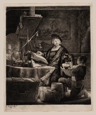Jan Uytenbogaert, “The Goldweigher” — Rembrandt