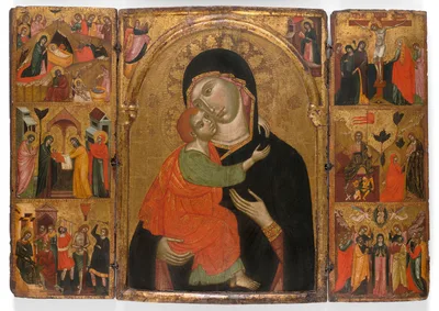 Triptych of the Virgin and Child with Scenes from the Life of Christ — Venetian