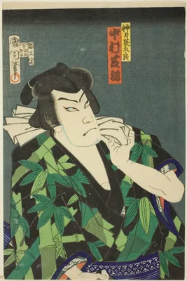 The Actor Nakamura Shikan IV as Jinriki Tamigoro — Toyohara Kunichika