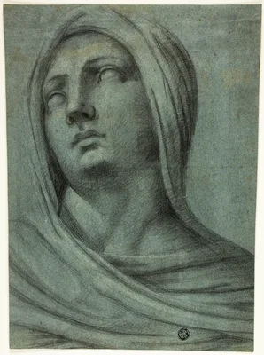 Head and Shoulders of Veiled Woman — Sebastiano del Piombo