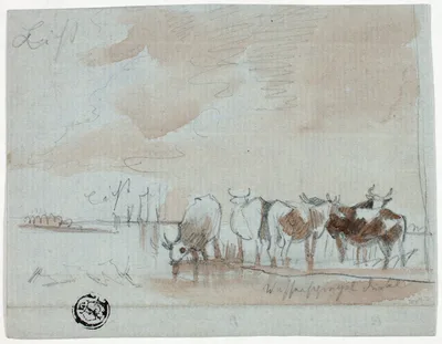 Cattle in Water — Aelbert Cuyp