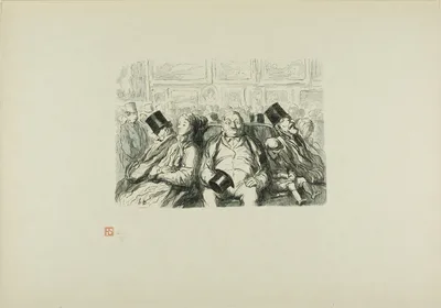 Paris, The great Art exhibition: In the Great Salon, A moment of reflection — Étienne Carjat