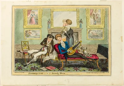 Humming Birds, or A Dandy Trio — George Cruikshank