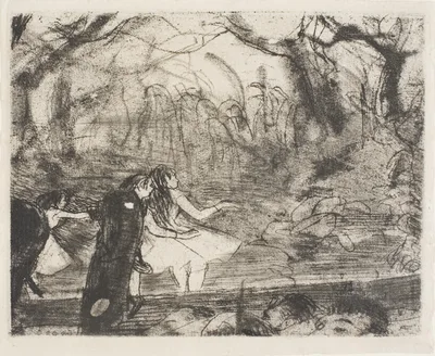 On Stage III — Edgar Degas