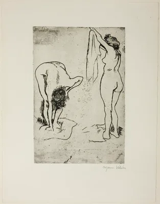 Two Women Drying Themselves — Suzanne Valadon