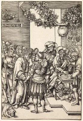 Pilate Washing His Hands, from The Passion — Lucas Cranach the Elder