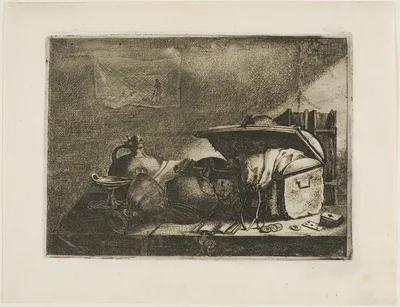 Still Life with Travelling Trunk — Leonaert Bramer