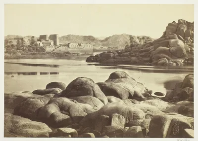 The Approach to Philae — Francis Frith