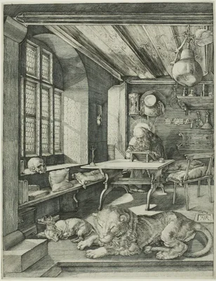 Saint Jerome in His Study — Hieronymus Wierix