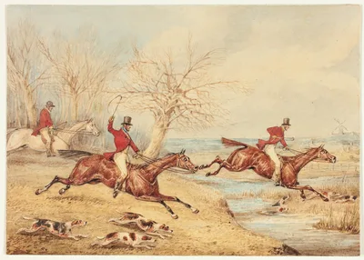 Mounted Hunters with Dogs — Henry Thomas Alken