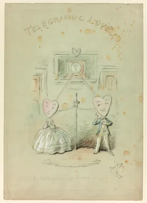 Telegraphic Love — Hablot Knight Browne