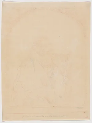 Study for Portrait of a Man in an Armchair, from Collection d'imitations de Dessins d'après les Principaux Maîtres Hollandais et Flamands — Christian Josi