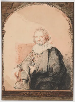 Portrait of a Man in an Armchair, from Collection d'imitations de Dessins d'après les Principaux Maîtres Hollandais et Flamands — Christian Josi