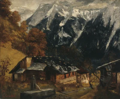 An Alpine Scene — Gustave Courbet