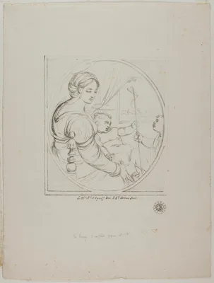 Virgin in a Chair — Vivant Denon