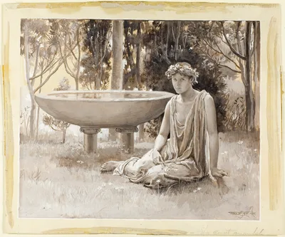 The Guarded Nymph Near-Smiling on the Green — Will Hicok Low