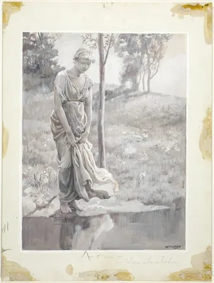By a Clear Pool, Wherein She Passioned to See Herself — Will Hicok Low