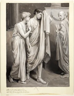 As One Came Near with Curl'd Gray Beard, Sharp Eyes, and Smooth Bald Crown — Will Hicok Low