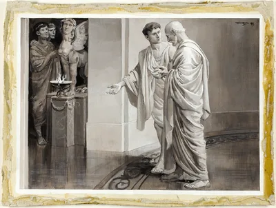 He Met Within the Murmurous Vestibule, His Young Disciple — Will Hicok Low