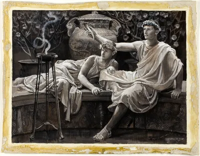 Checking His Love Trance, a Cup He Took Full Brimm'd — Will Hicok Low