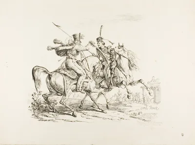 Hussard Killing a Cossack with a Sabre — Carle Vernet